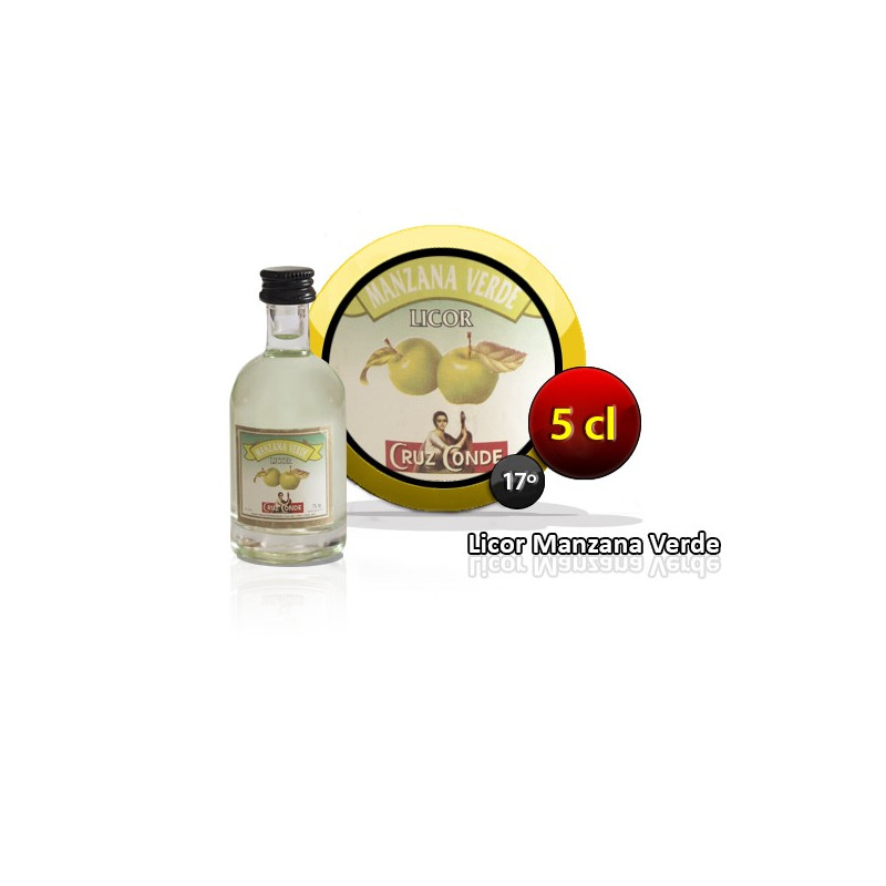 LICOR MANZANA VERDE CRUZ CONDE PACK 15 UNIDADES