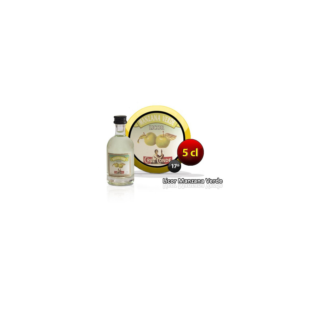 LICOR MANZANA VERDE CRUZ CONDE PACK 15 UNIDADES