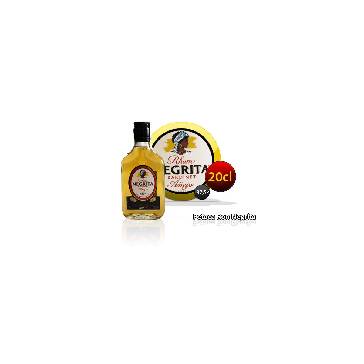 PETACA RON NEGRITA 20CL