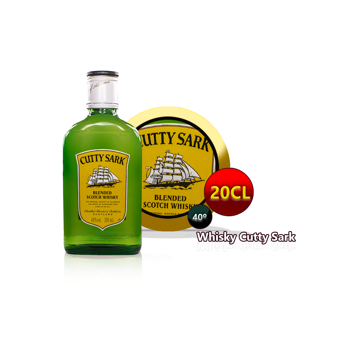 PETACA CUTTY SARK 20CL PACK 6 UNIDADES