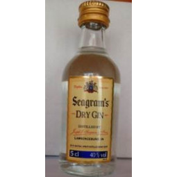 gin seagram´s mini botellitas de alcohol envase de plastico