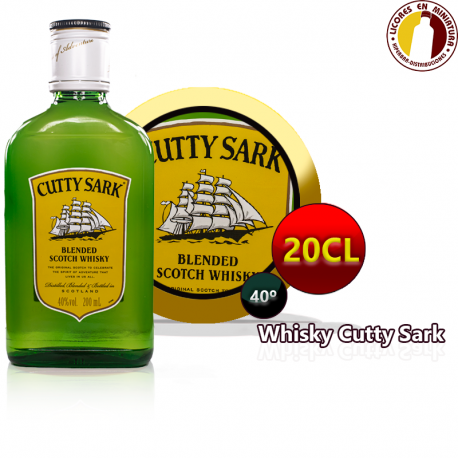 PETACA CUTTY SARK 20CL PACK 6 UNIDADES